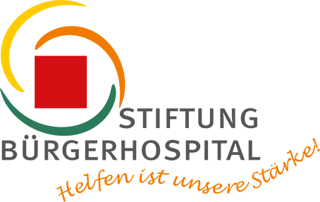 Stiftung Bürgerhospital Logo mit Slogan